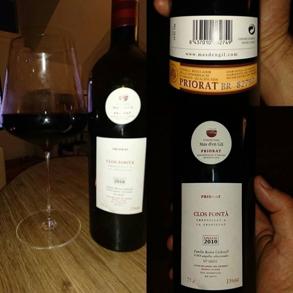 M&amp;#039;as den Gil clos fonta 2010 bottle 605. Dark like