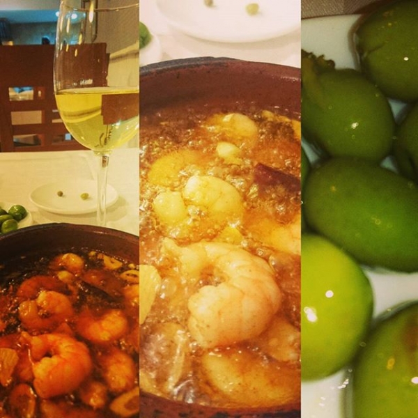 Gambas pil pil paired with Albarino aaaah